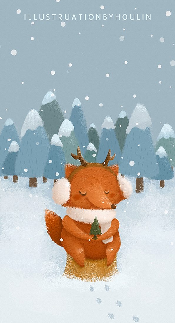 原创 | 一点温暖（图ZOTk2Mzk2NDA=） - 商业插画 - 站酷设计师侯顺顺原创素材 - 站酷ZCOOL