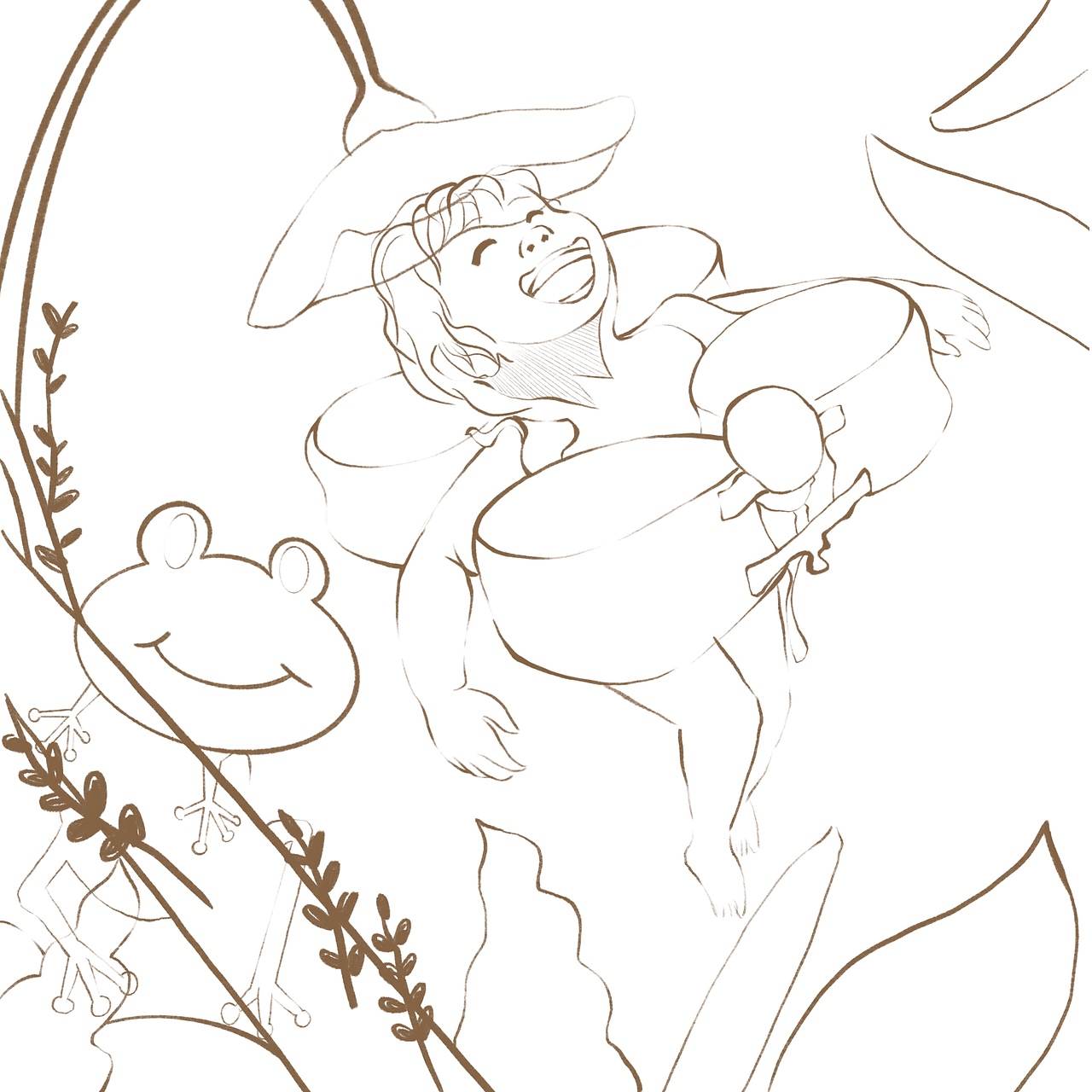 水中嬉戏（图ZMzA0ODMyMzgw） - 儿童插画 - 站酷设计师蒋刀石头布原创素材 - 站酷ZCOOL