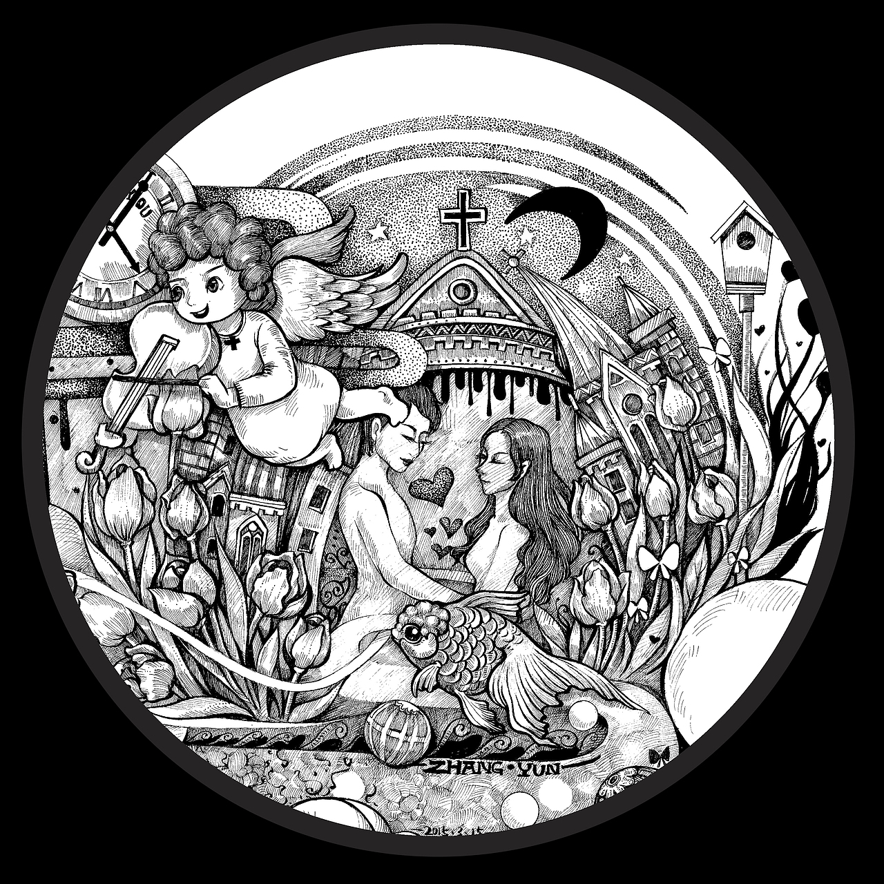 《救赎》（图ZMzM4OTM4NDA=） - 商业插画 - 站酷设计师张贇ILLUSTRATION原创素材 - 站酷ZCOOL