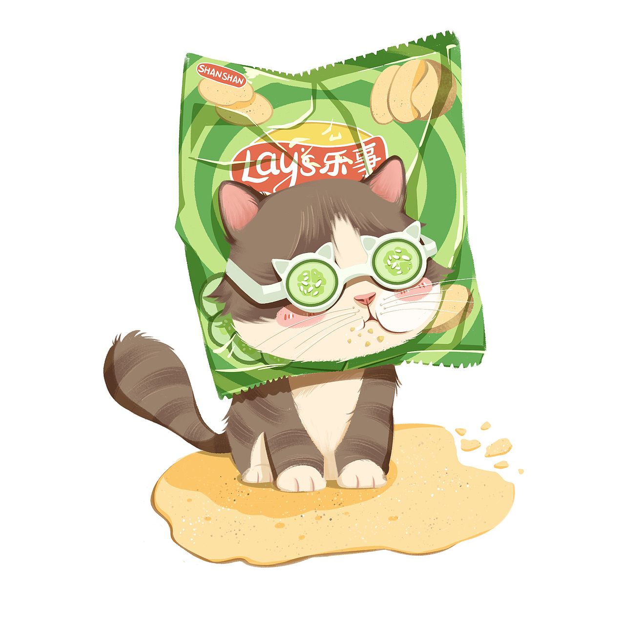 动物插画 |薯片系列