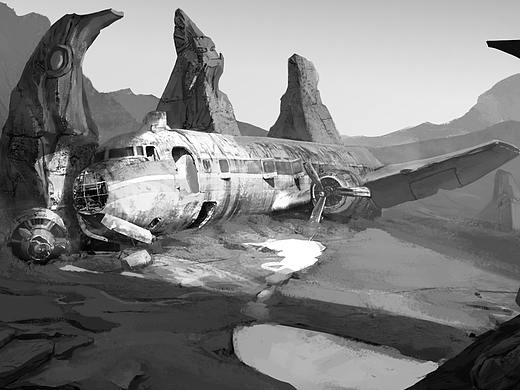 场景黑白练习（个人主页-ZNDQ1MTk2ODQ=） - 概念设定 - 站酷设计师UncleBeard原创素材 - 站酷ZCOOL