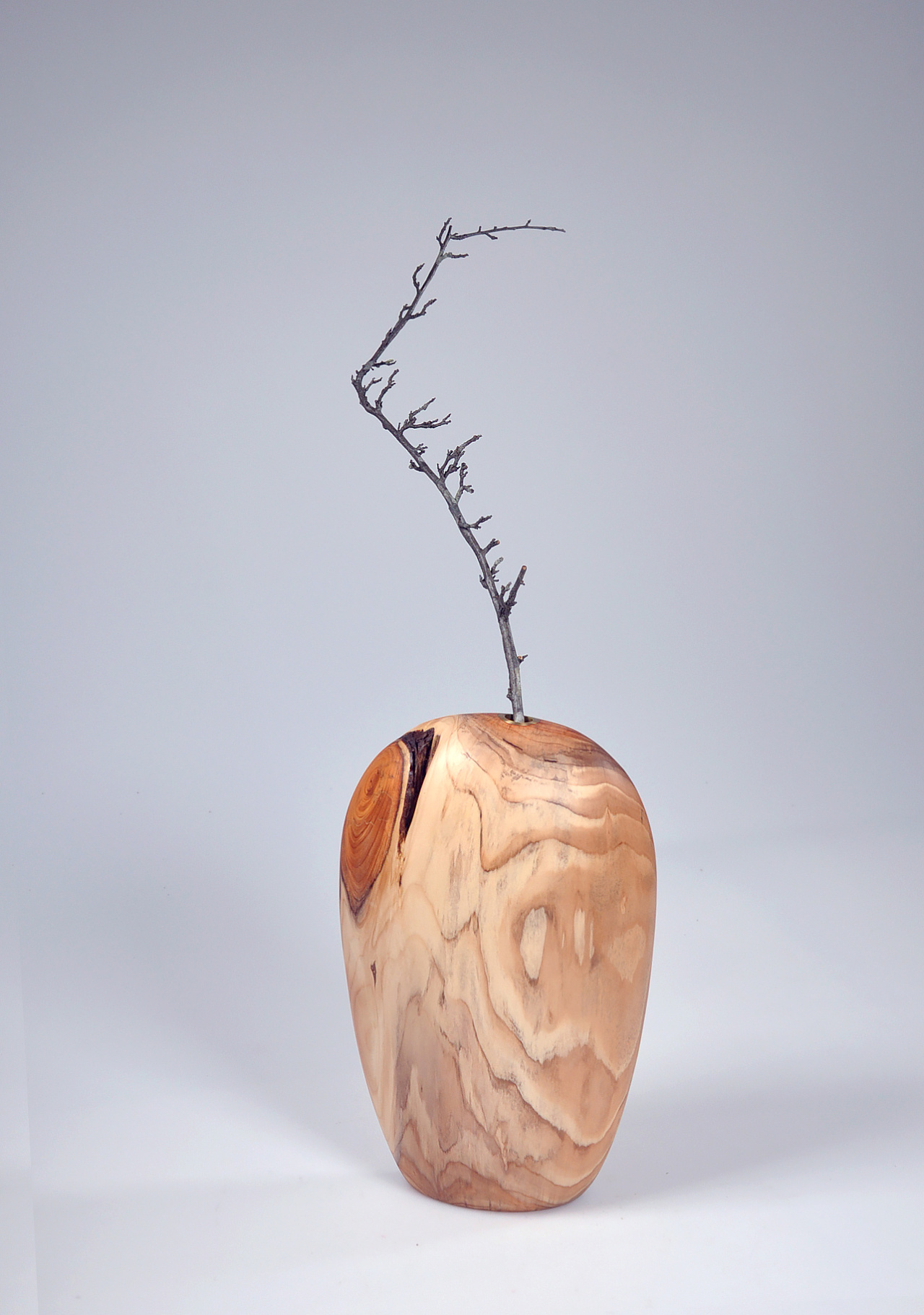 【在外木艺】手作木根花器