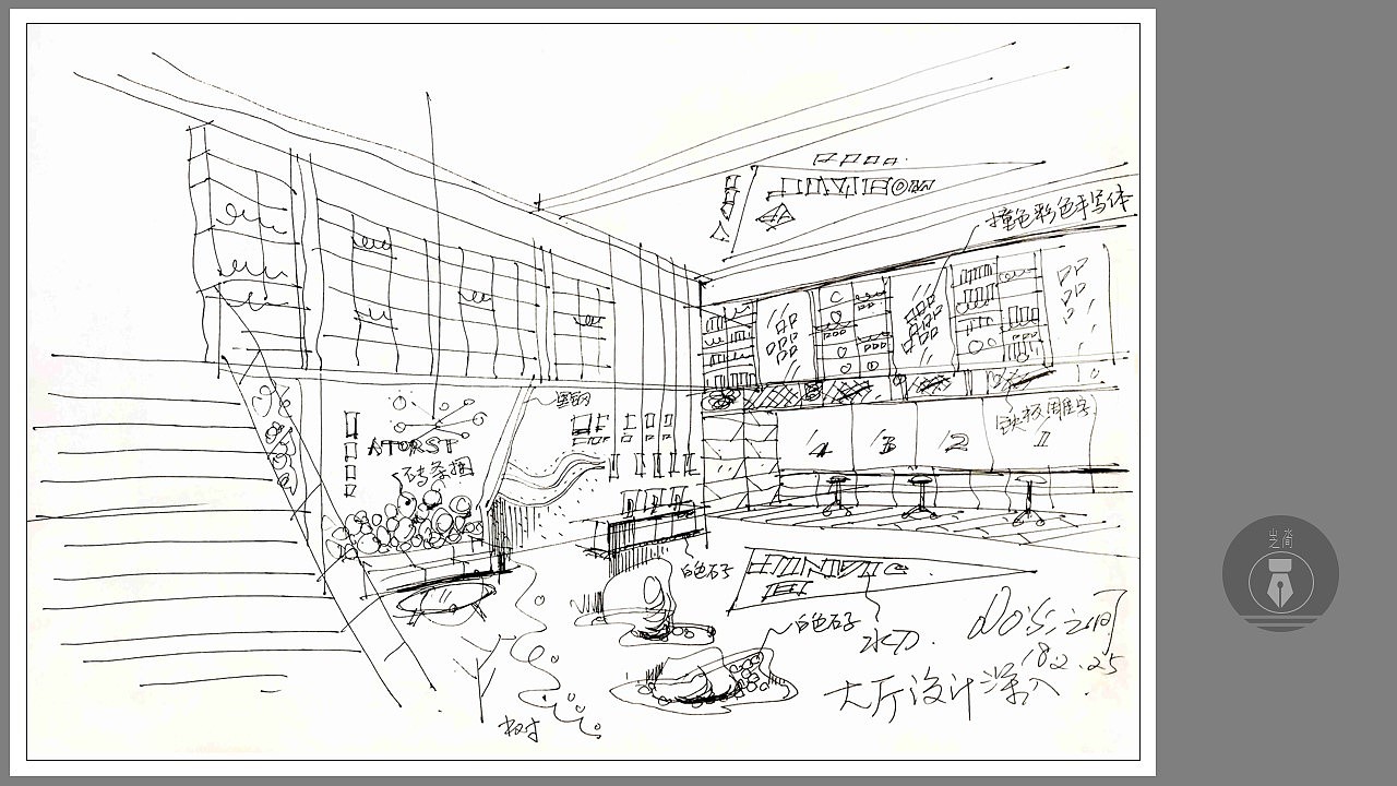 空间手绘创作作品。