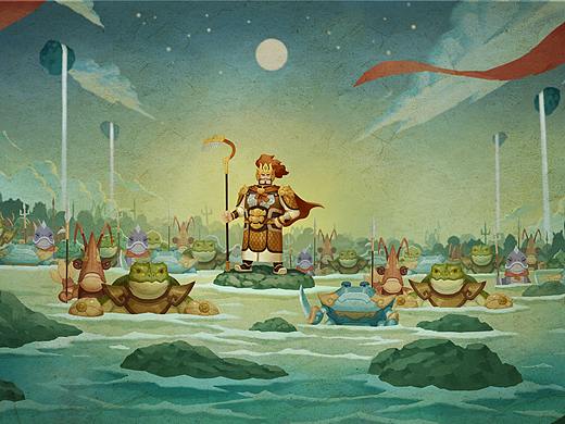 喜果动漫剧 之 《天神猪八戒》场景设计