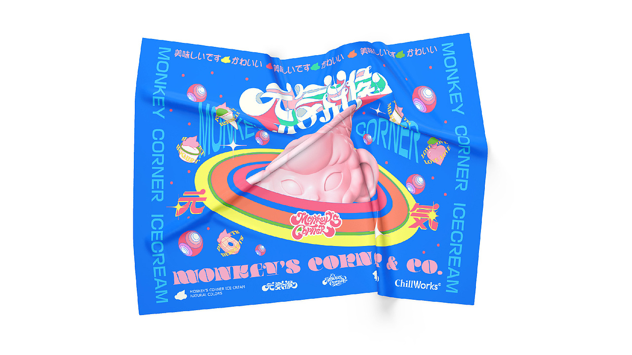 Monkey's Corner 元气猴 品牌视觉建立（图ZMjg3NDg5NzQ0） - IP形象 - 站酷设计师赤诚傲骨原创素材 - 站酷ZCOOL