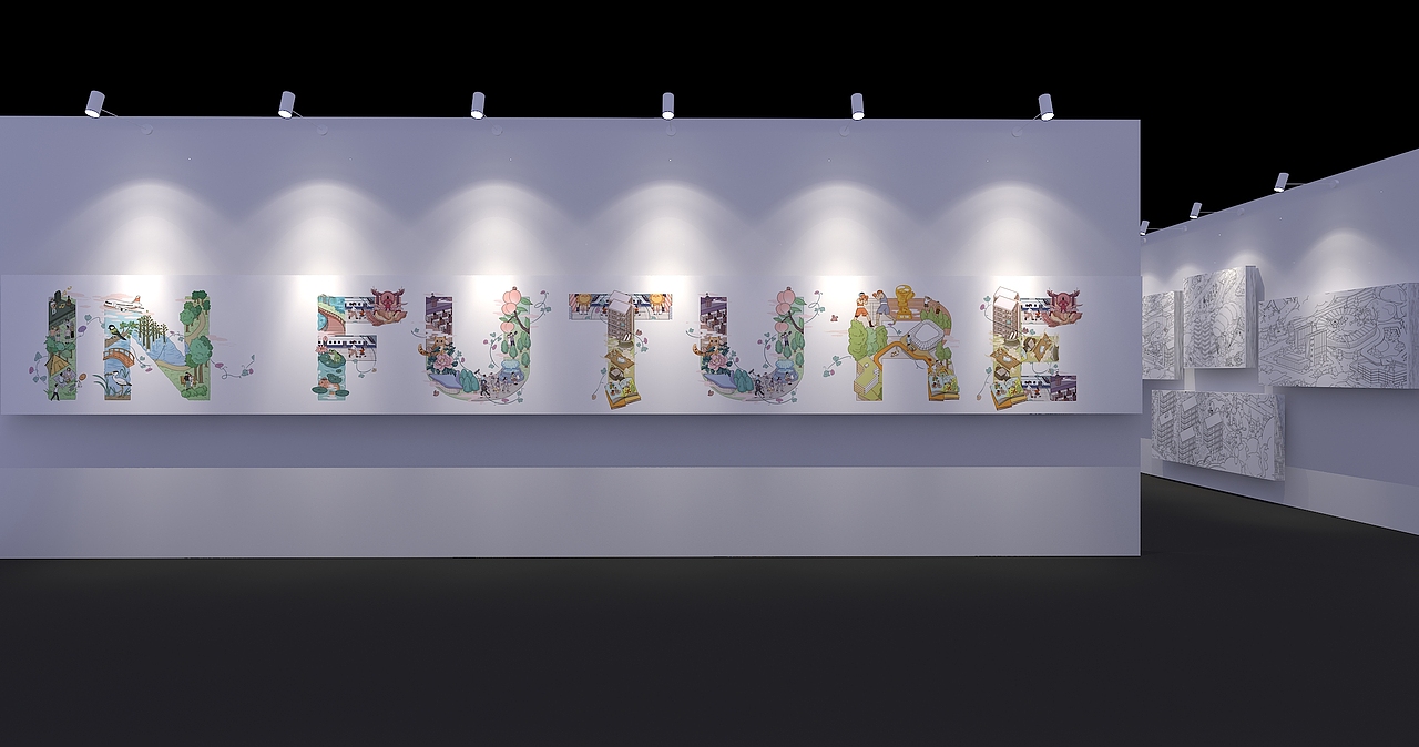 发布会里藏着一个画展（图ZMjU2MzI3MzEy） - 场景 - 站酷设计师小小小云之原创素材 - 站酷ZCOOL