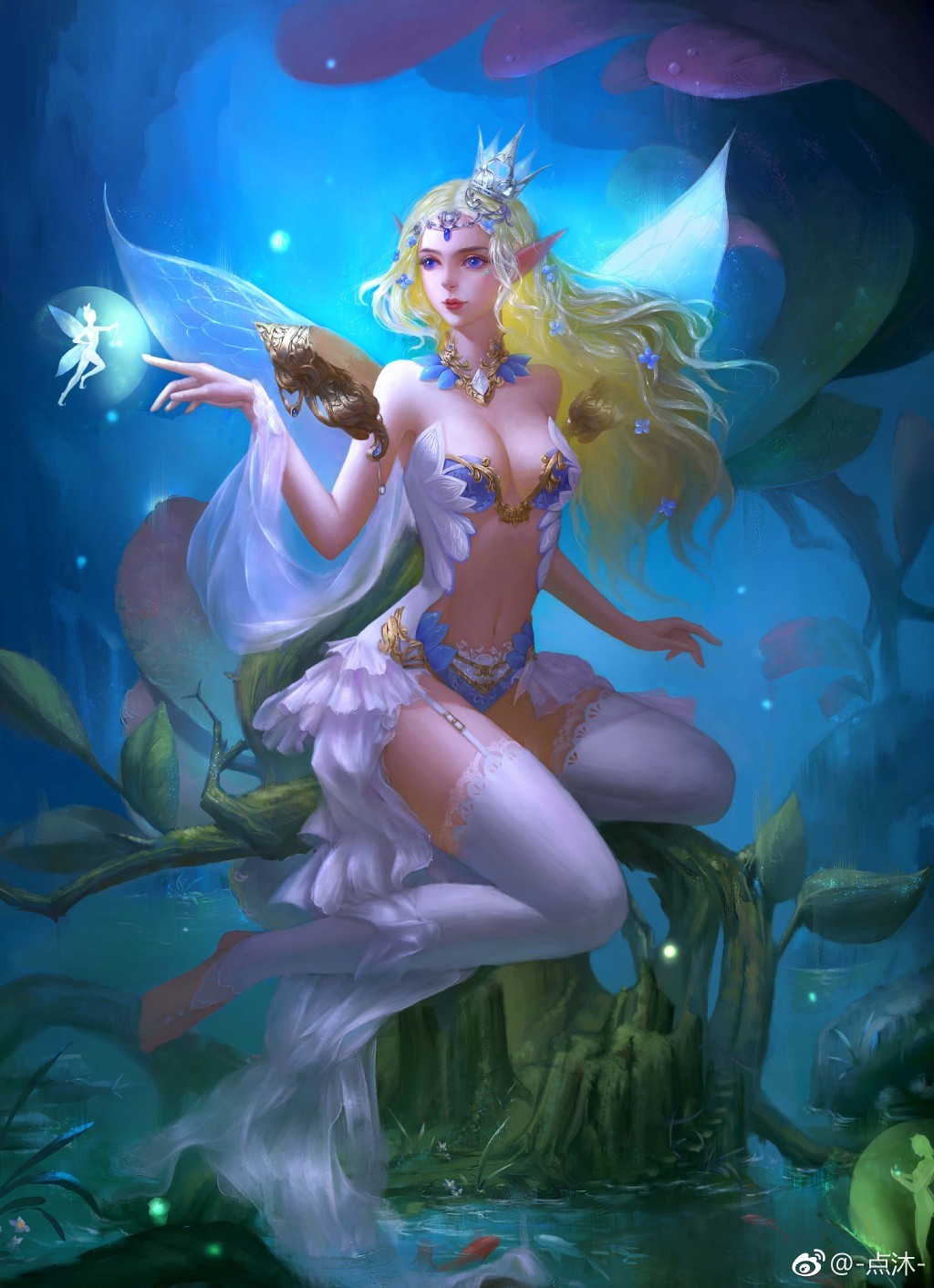 精灵小姐|插画|商业插画|点沐 - 原创作品 - 站酷 (zcool)