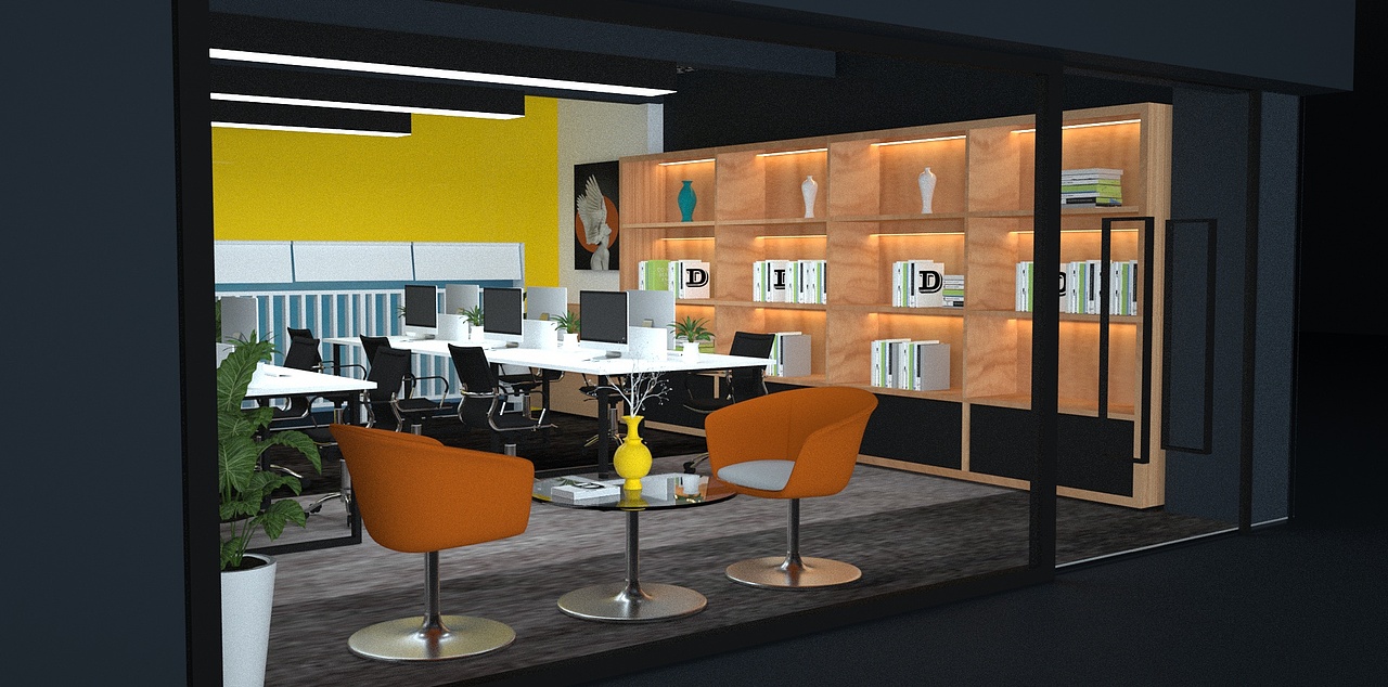 办公室空间设计（图ZMjQ2ODcxMzky） - 其他空间 - 站酷设计师小嗷明1原创素材 - 站酷ZCOOL