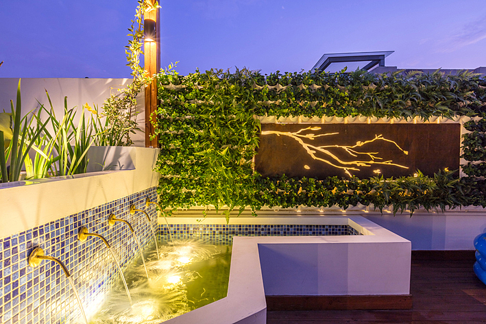 布鲁斯郡赏月露台景观设计 花园设计 施工落地方案