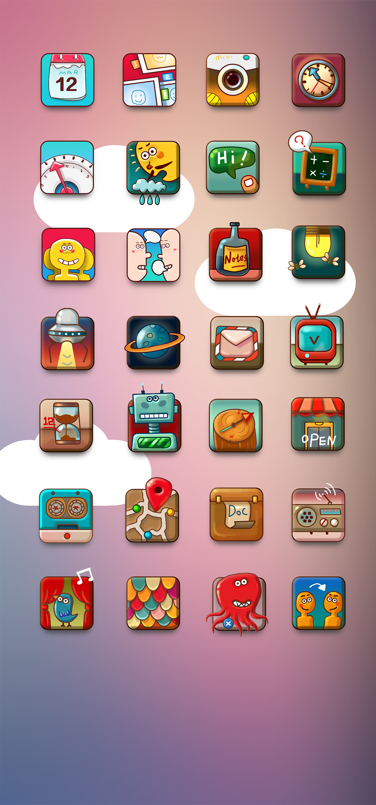 Hand-painted icon（图ZNTQyNjk5MjA=） - 图标 - 站酷设计师PANmy原创素材 - 站酷ZCOOL
