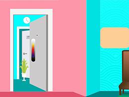 推开房门进家  打开屋门出行