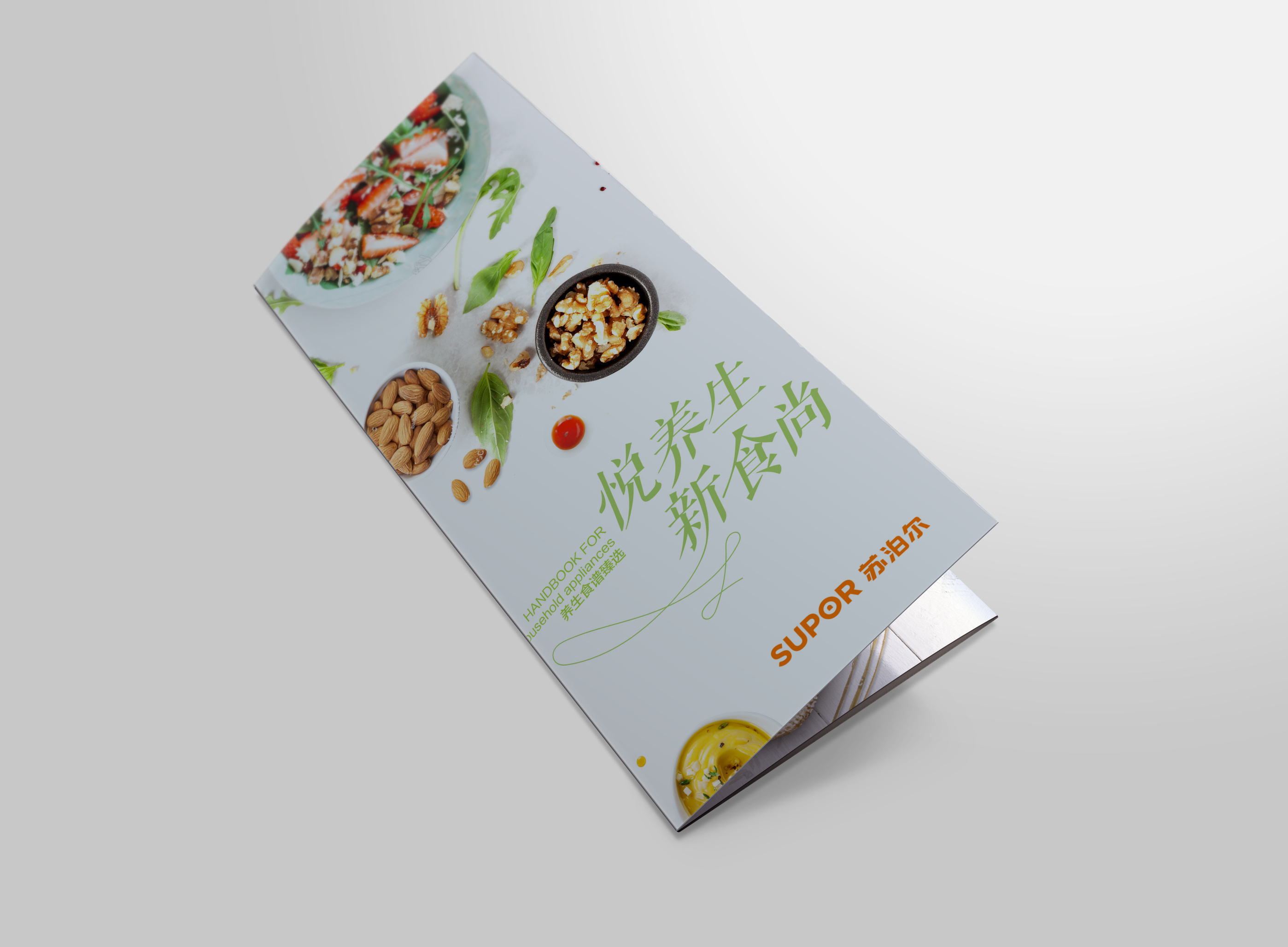 养生食谱封面及内页设计