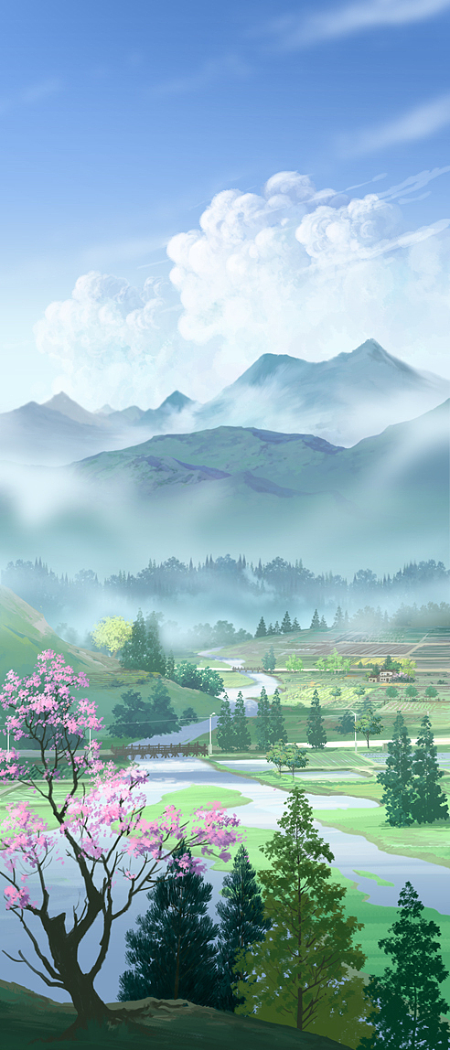 世外桃源|插画|游戏原画|糖醋排骨汤包_原创作品-站酷zcool