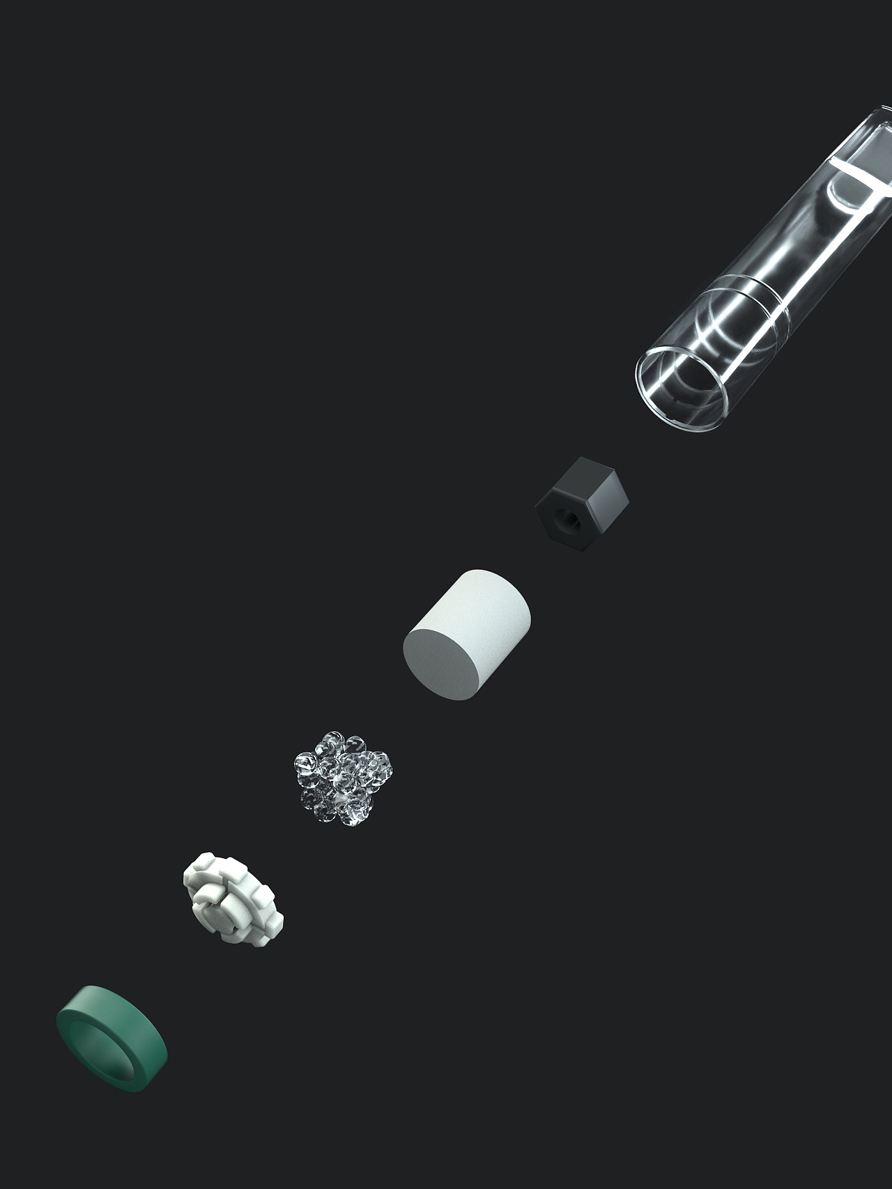 过滤嘴C4D建模渲染（图ZMjUwNTIwMzIw） - 产品 - 站酷设计师黑子Sir原创素材 - 站酷ZCOOL