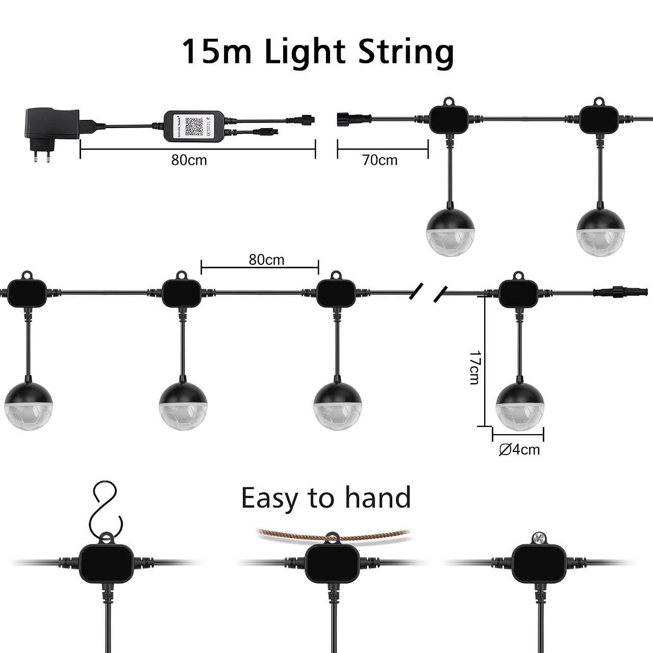 5V LED light string