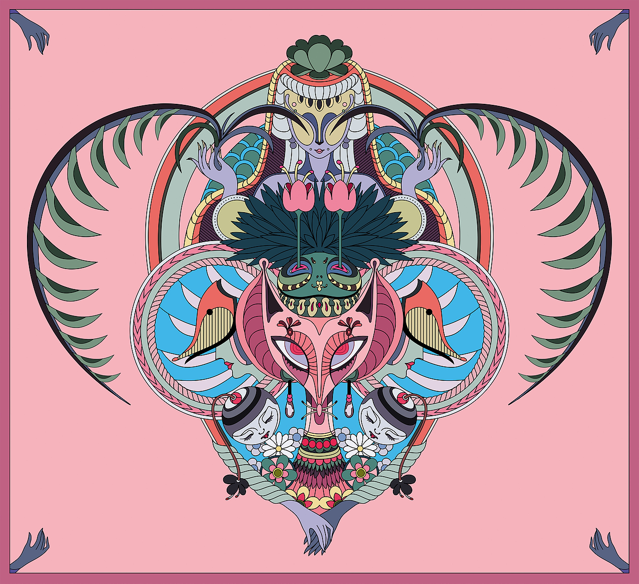 瑞兽呈祥 双喜临门#王者之势 龙腾虎跃#（龙虎方向）（图ZMjg3MDg4NzI0） - 图案 - 站酷设计师阿淋淋原创素材 - 站酷ZCOOL