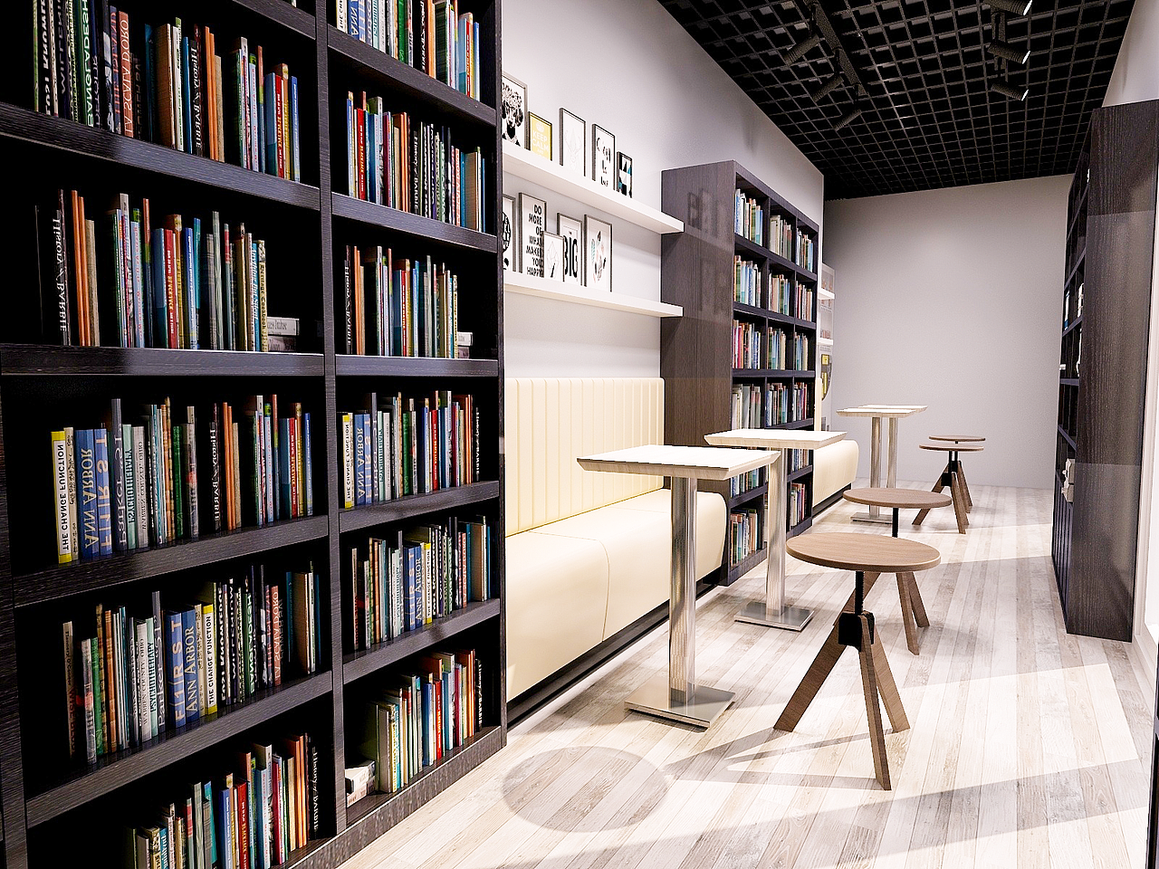 书吧|空间|家装设计|gyqq_原创作品-站酷(zcool)