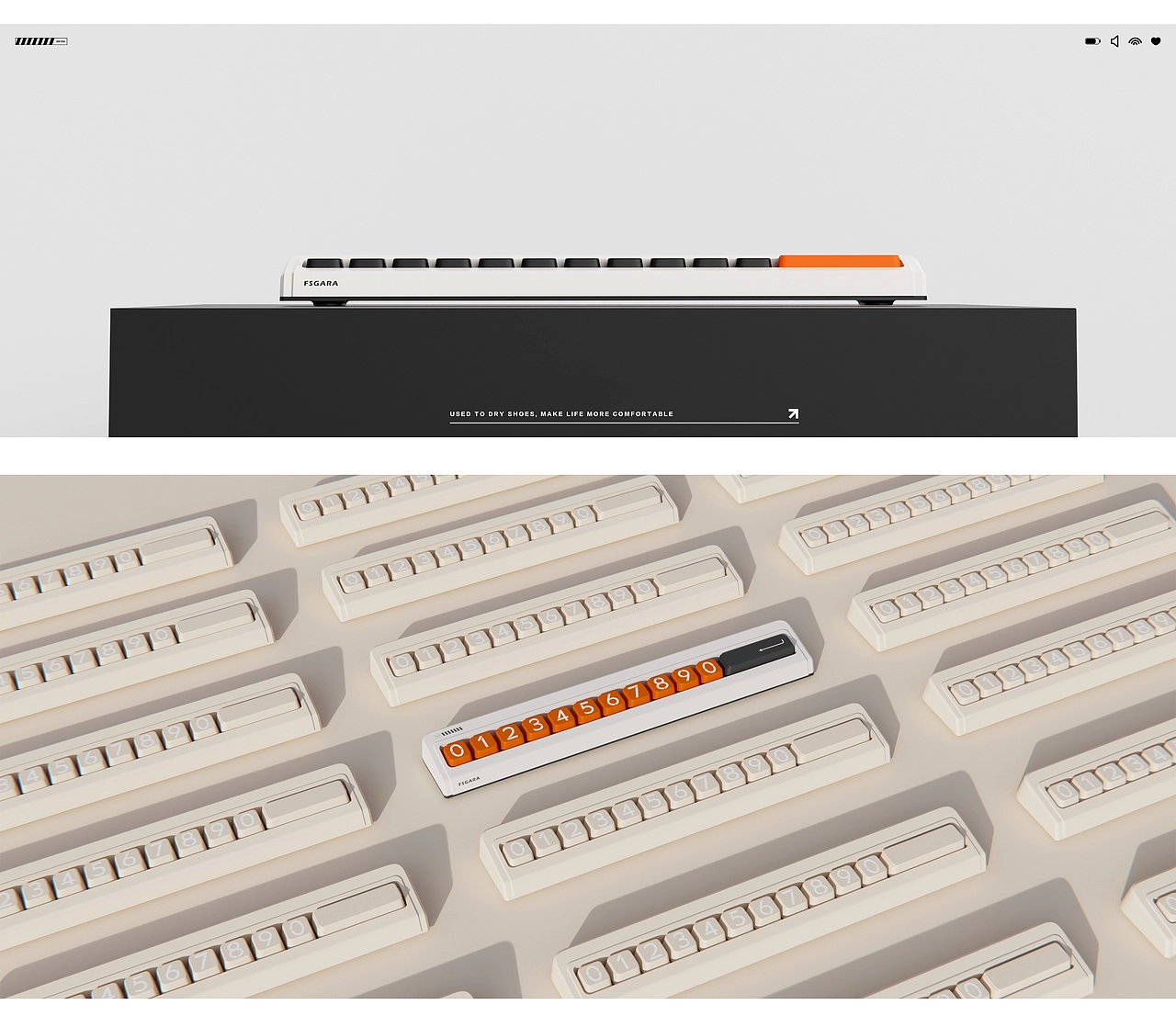 Cube方块—键盘号码牌