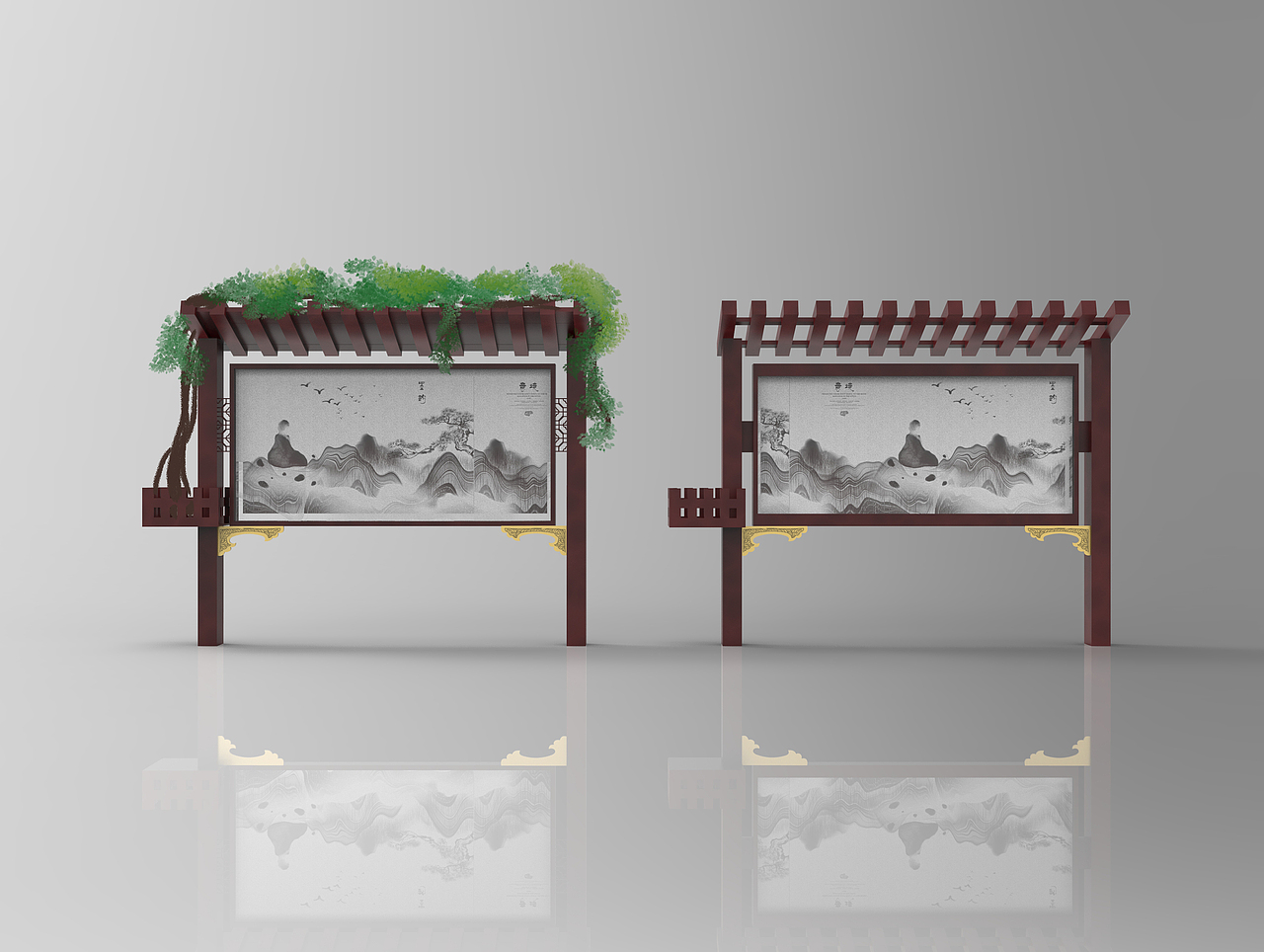 湘春路社区宣传栏设计