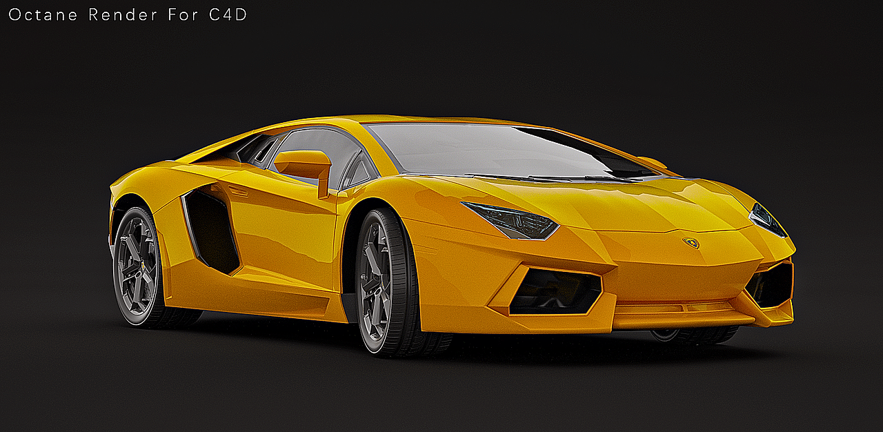 OCtane Render For C4D汽车渲染练习-3
