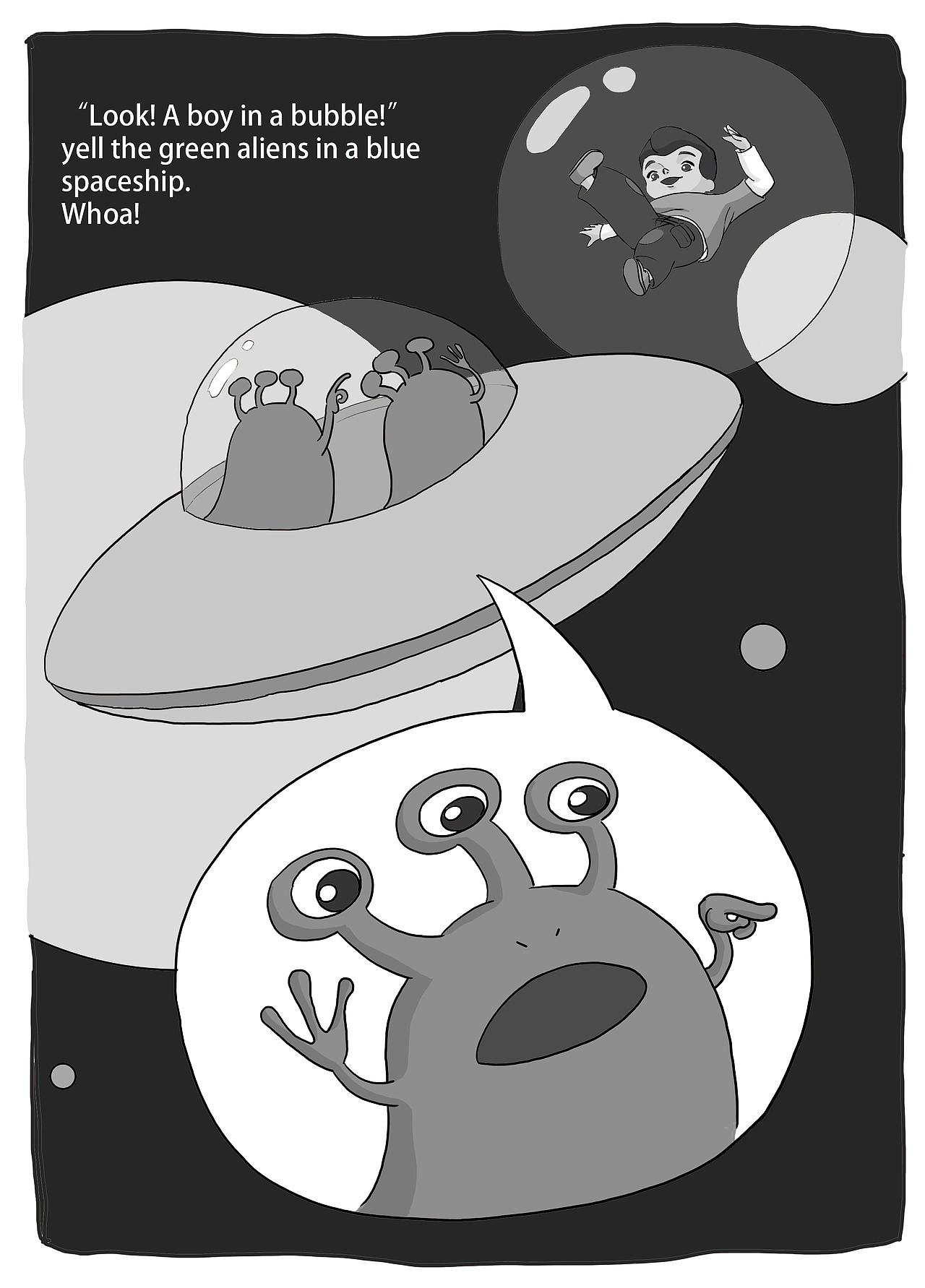 A boy in a bubble（图ZMTY2OTE1OTUy） - 儿童插画 - 站酷设计师glorian28原创素材 - 站酷ZCOOL