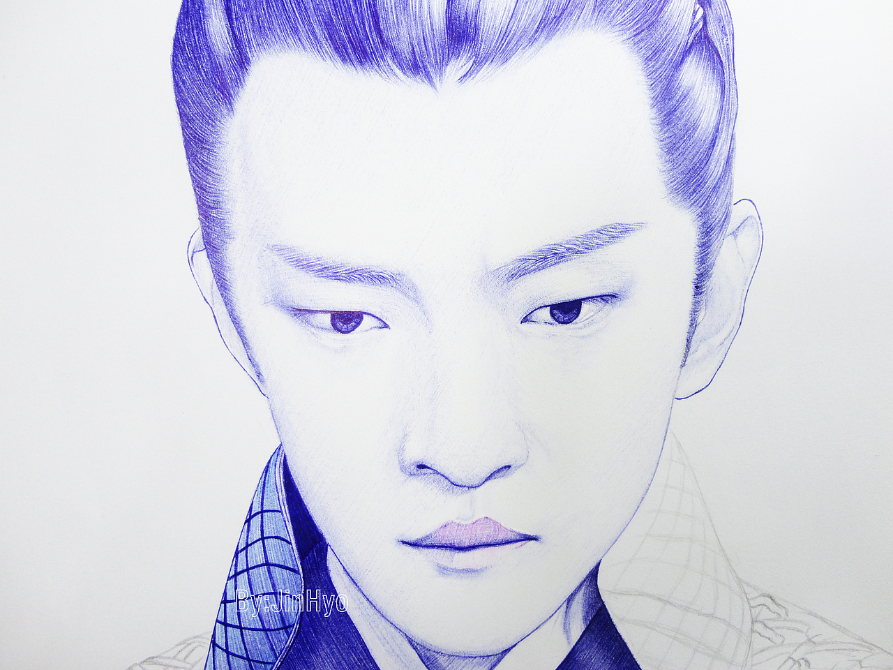 手绘《媚者无疆》屈楚萧|纯艺术|绘画|陈晓jinhyo_原创作品-站酷zcool