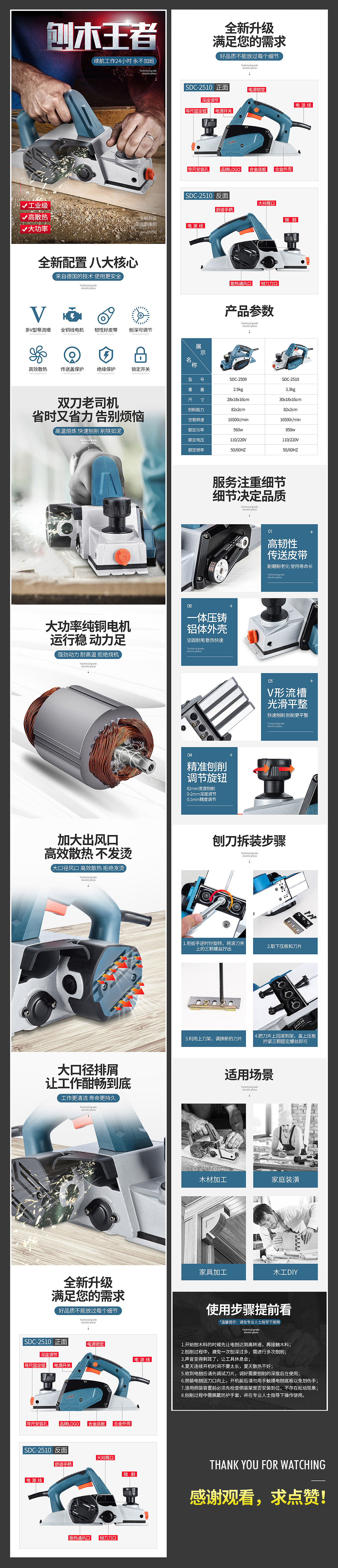 木工电刨/木工工具/五金电动工具/详情页/天猫/电商（图ZMTU5MzgwNTAw） - 电商 - 站酷设计师永康肉麦饼徐某某原创素材 - 站酷ZCOOL