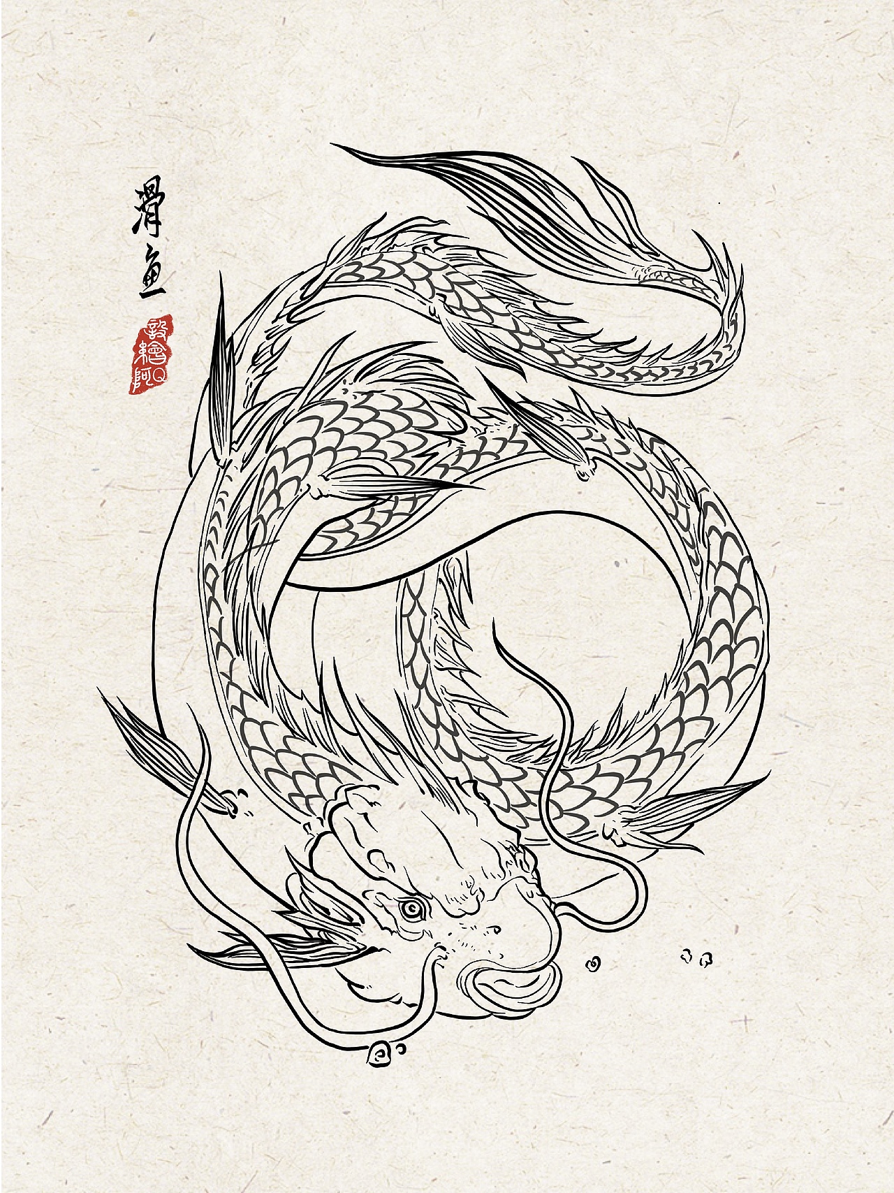 山海经之异兽线描【19.12-20.01】