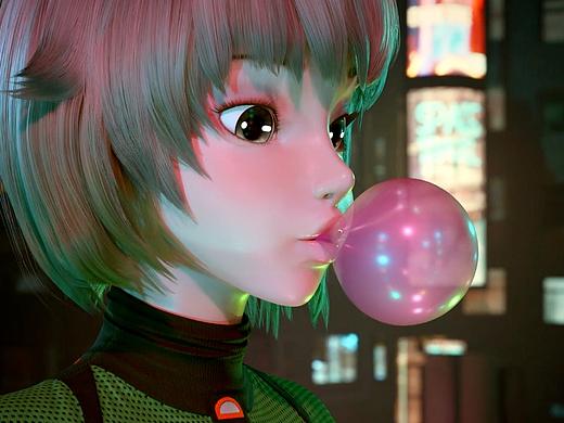 次世作品：国内首个虚拟DJ-Purple