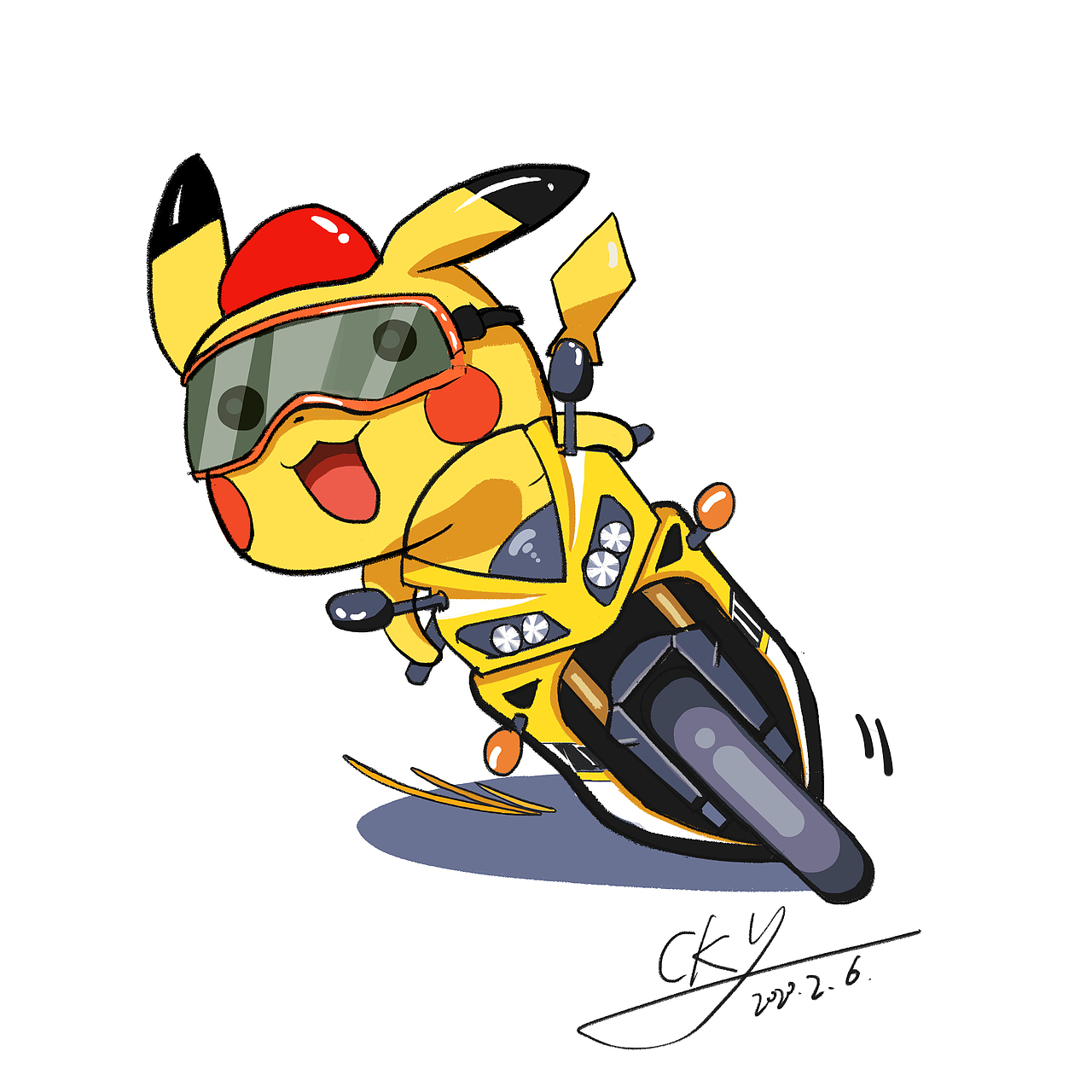 皮卡丘线稿练习