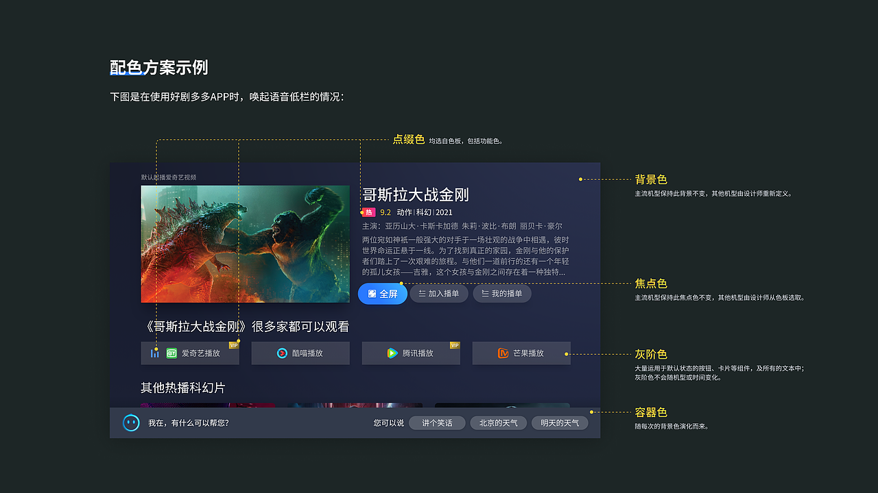 电视端颜色规范（图ZMjY3NDYxMjAw） - APP界面 - 站酷设计师lady珠珠原创素材 - 站酷ZCOOL