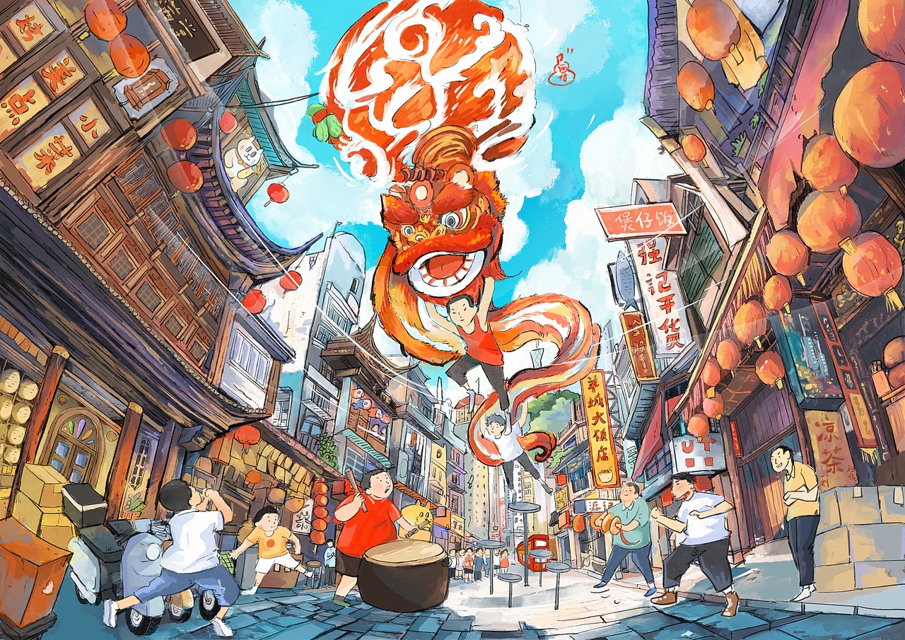 画一个雄狮少年（图ZMzc5MTQxMjUy） - 动画片 - 站酷设计师miao9原创素材 - 站酷ZCOOL