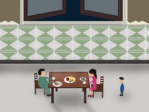 温馨的晚餐（个人主页-ZMjY1NTc2NzI=） - 创作习作 - 站酷设计师翱翔的雄鹰原创素材 - 站酷ZCOOL