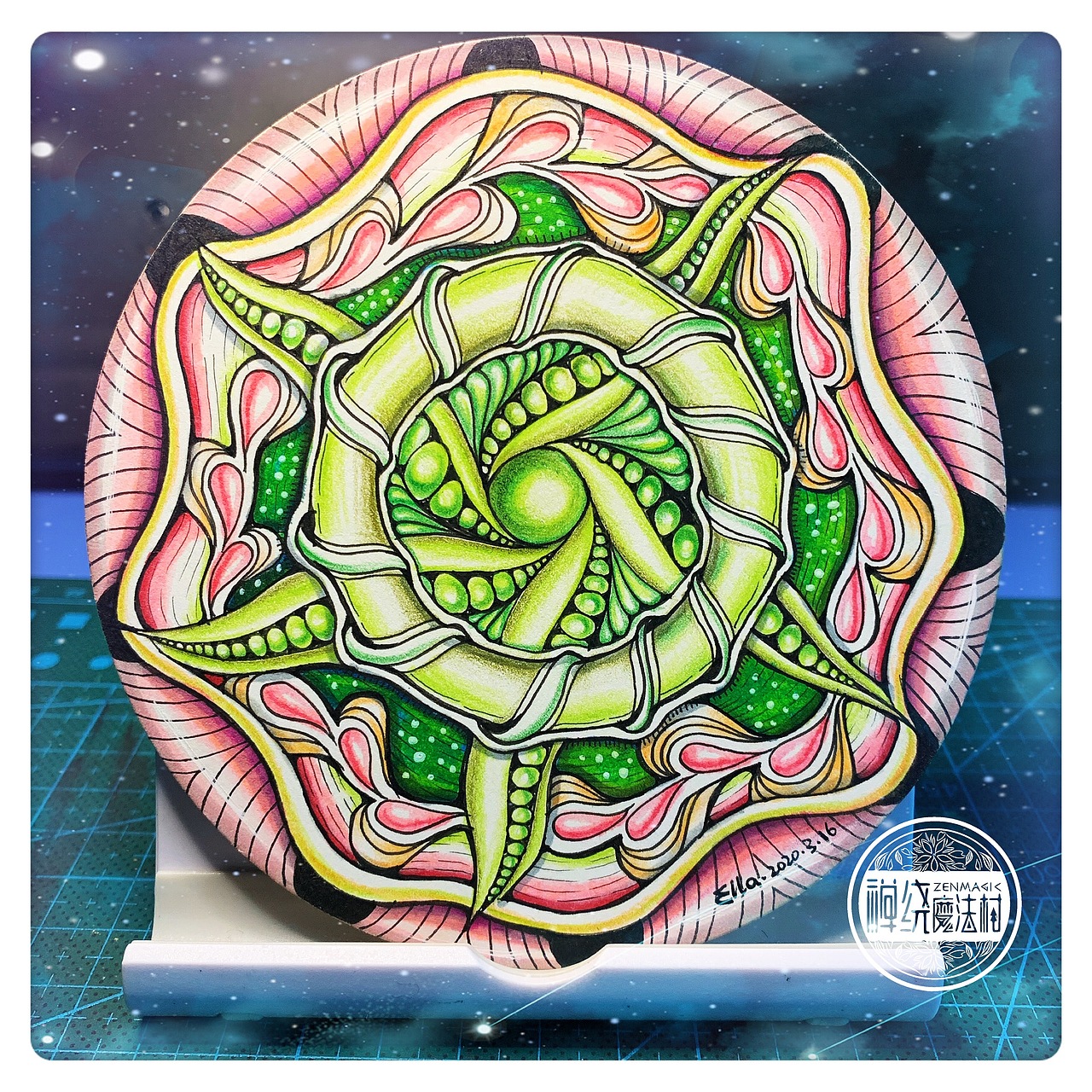 禅：不预设的期待（图ZMjAwMzk2NDAw） - 艺术插画 - 站酷设计师Ella禅绕花园原创素材 - 站酷ZCOOL