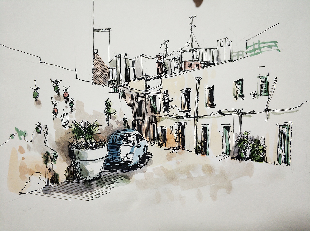 建筑速写（图ZMjAyNDY2MTM2） - 创作习作 - 站酷设计师徐龙光原创素材 - 站酷ZCOOL