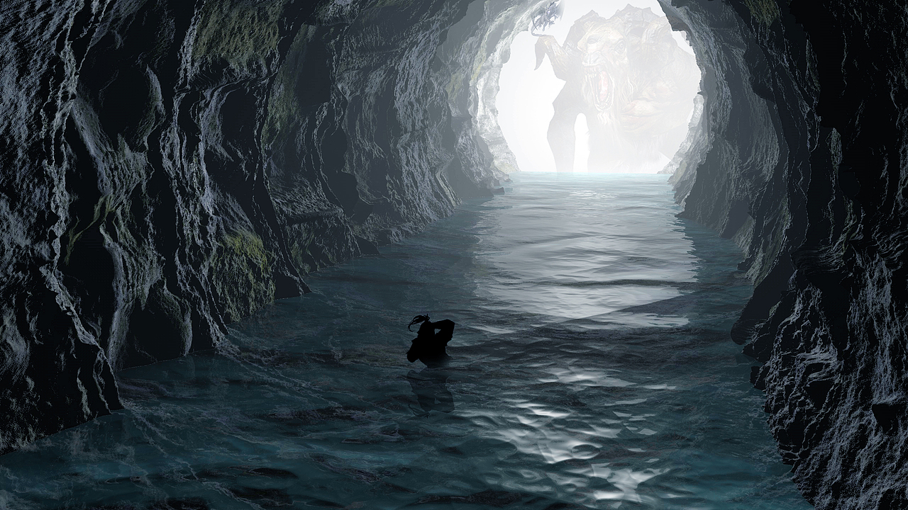 C4D+OC渲染科幻游戏场景动画持续更新