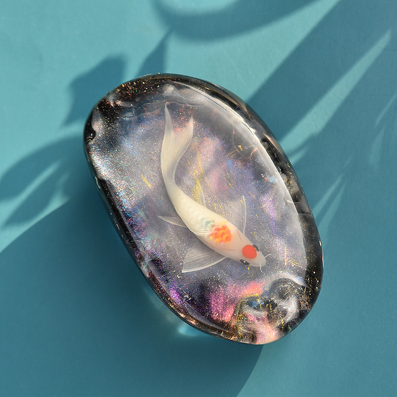 树脂立体画锦鲤|手工艺|工艺品设计|eausz - 原创作品 - 站酷 (zcool)