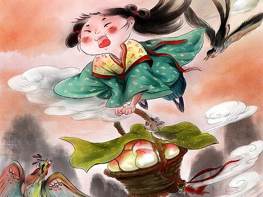 采仙桃的小朋友（个人主页-ZNTUzMDIyMzI=） - 创作习作 - 站酷设计师zero5581原创素材 - 站酷ZCOOL