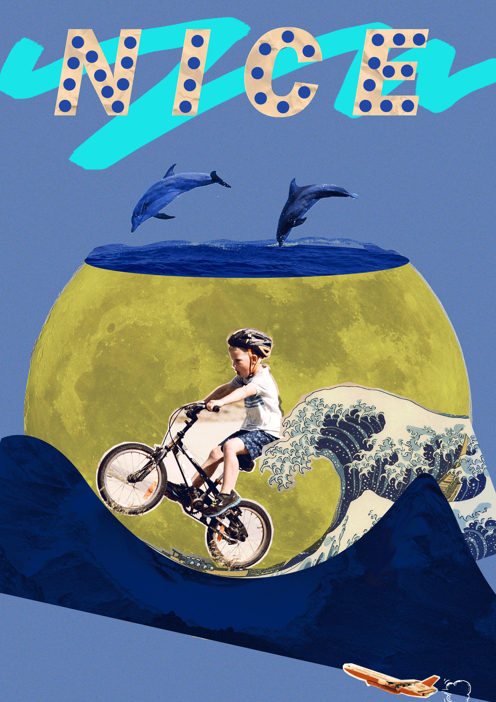 NICE系列拼贴海报（图ZMTE2MDExNDk2） - 其他平面 - 站酷设计师ookikiko原创素材 - 站酷ZCOOL