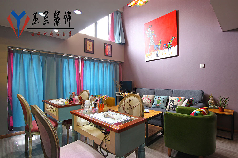 合肥美甲店装修,美甲店设计,为你的美添加一些点缀。