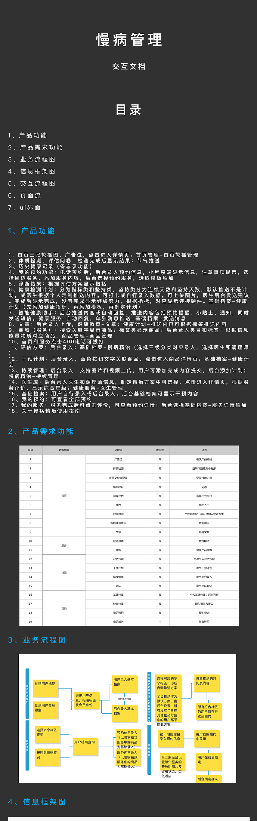 慢病管理交互文档（图ZMjU3OTU3ODYw） - 其他工业/产品 - 站酷设计师celia2206254原创素材 - 站酷ZCOOL