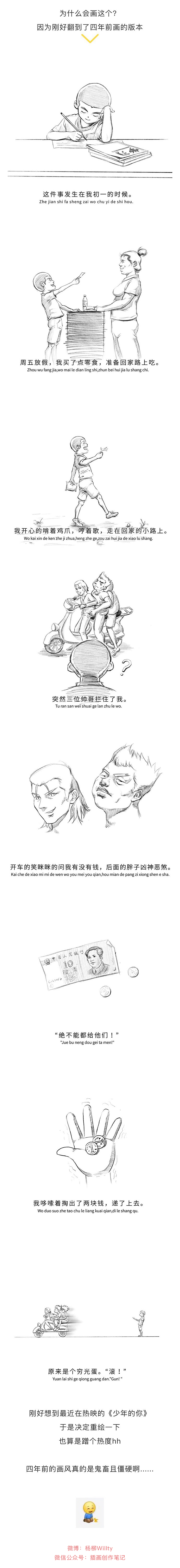 "少年的你“有没有被校园欺凌过？（图ZMTg0MDYzODA0） - 短篇/格漫 - 站酷设计师杨柳Willty原创素材 - 站酷ZCOOL