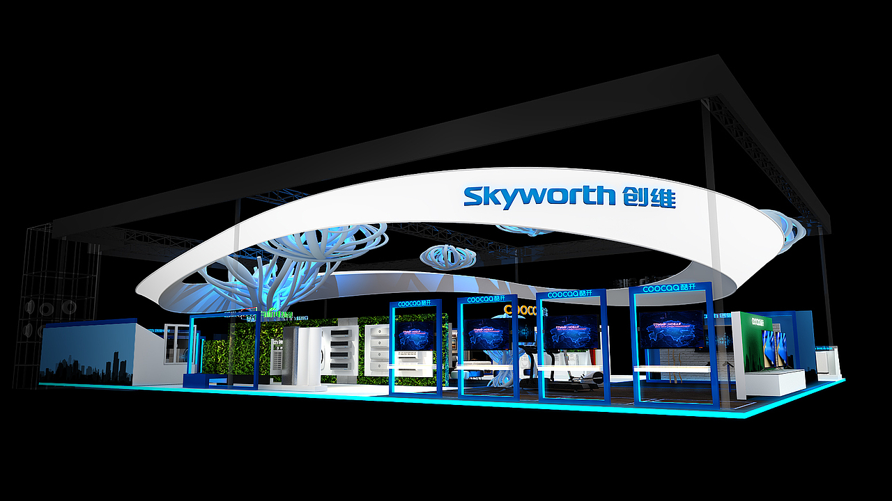 创维展台（图ZMTgyMjYwMTc2） - 展陈设计 - 站酷设计师LionXXX原创素材 - 站酷ZCOOL