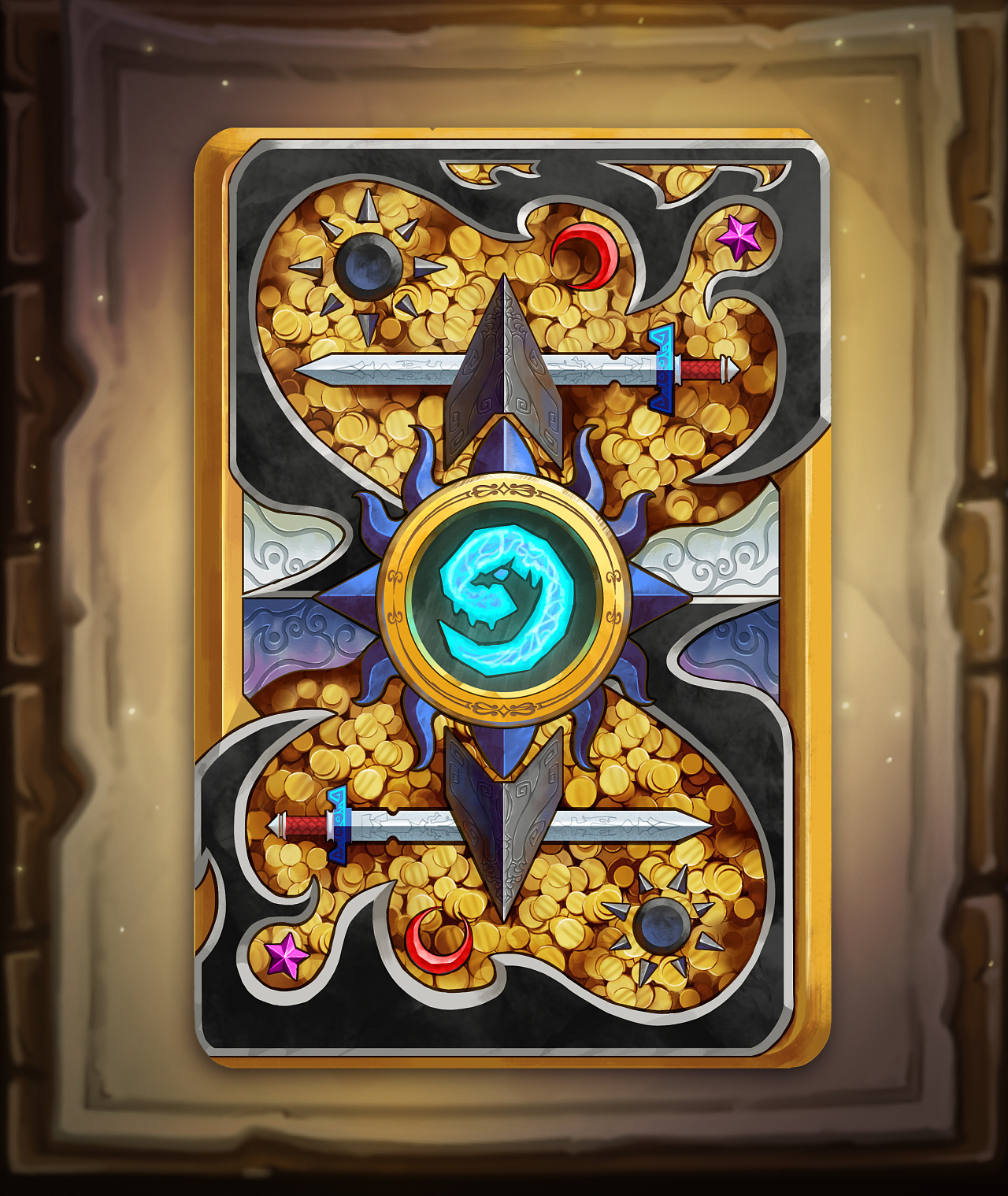 "酒馆留名"杯炉石传说卡背设计大奖赛参赛作品