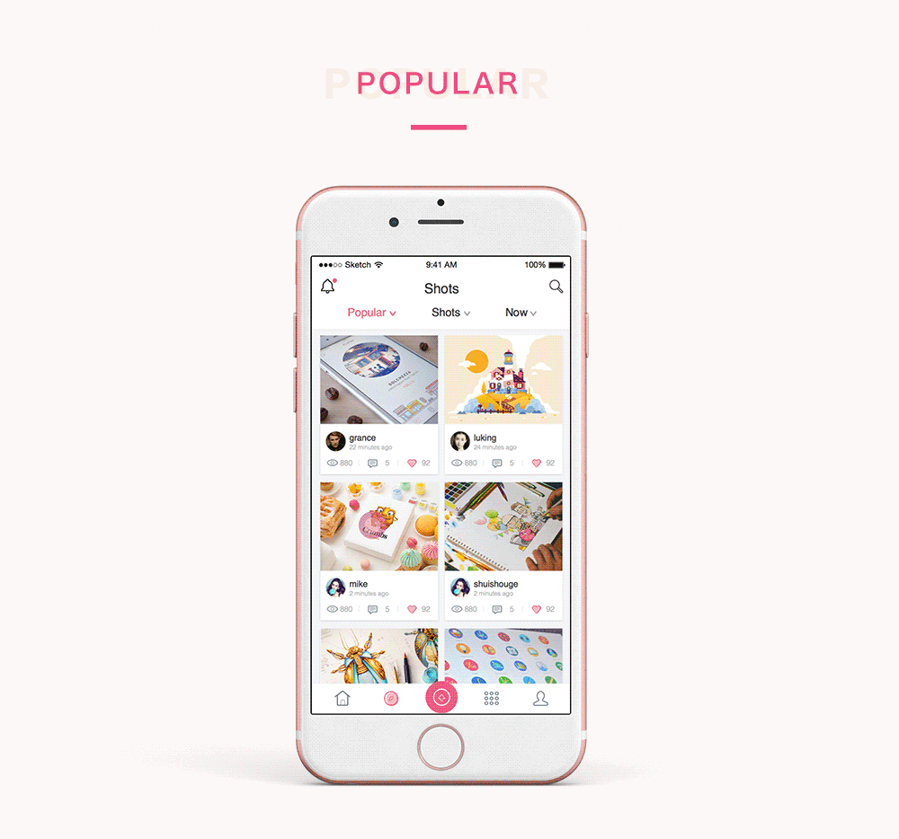 dribbble app design（图ZNTY4ODQ5NzY=） - APP界面 - 站酷设计师颗颗糖原创素材 - 站酷ZCOOL
