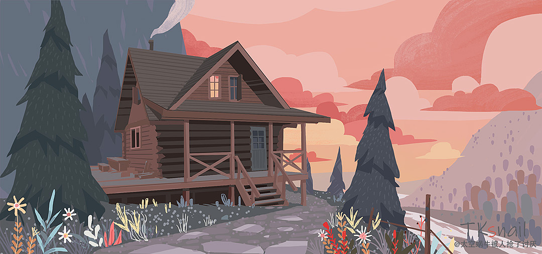 平面插画（图ZMjU1NjE0MTg4） - 创作习作 - 站酷设计师太空蜗牛爱画画原创素材 - 站酷ZCOOL