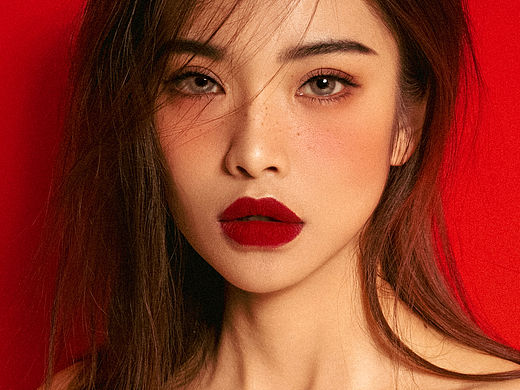 中国红妆容摄影（个人主页-ZNjY2NDg2MzI=） - 时尚/艺术摄影 - 站酷设计师刘静雅kucicat原创素材 - 站酷ZCOOL