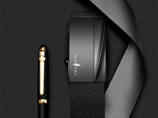 男士皮带场景白底海报详情创意拍摄精修案例 