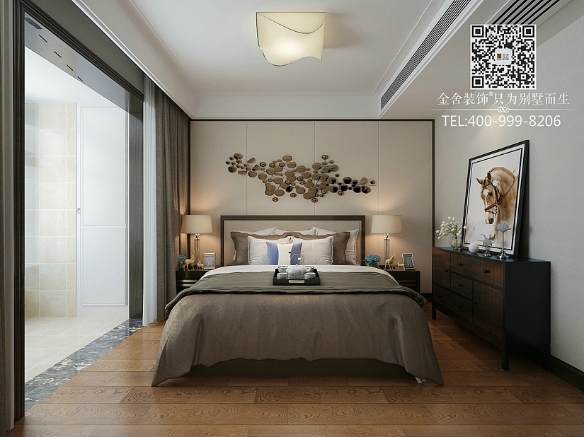 石家庄保利拉菲公馆装修-简约风格装修效果图（图ZOTQ5MzgzODQ=） - 家装设计 - 站酷设计师别墅大宅装修设计原创素材 - 站酷ZCOOL