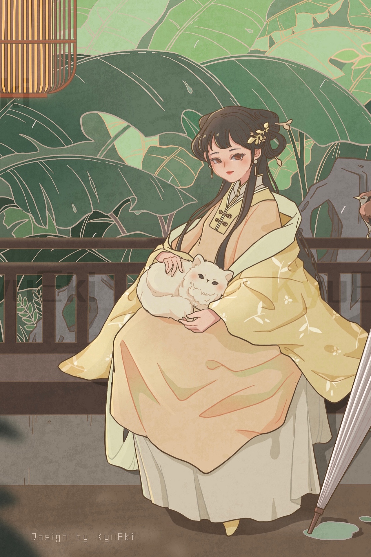 国风习作【庭院之声】系列（图ZMjc2MzIxNjg4） - 创作习作 - 站酷设计师KyuEki原创素材 - 站酷ZCOOL
